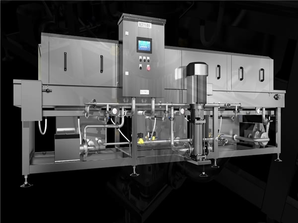 洗箱機，專業(yè)周轉(zhuǎn)箱清洗機效率高能耗低，周轉(zhuǎn)箱清洗機