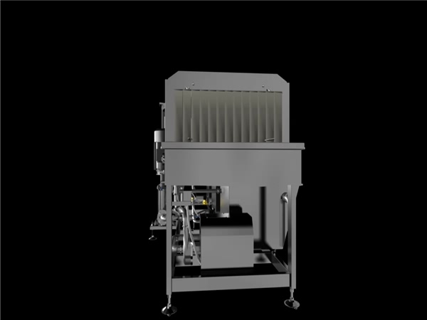 高壓水噴淋清洗線—加工件清洗機(jī)，環(huán)速促銷(xiāo)清洗—烘干一體洗箱機(jī)