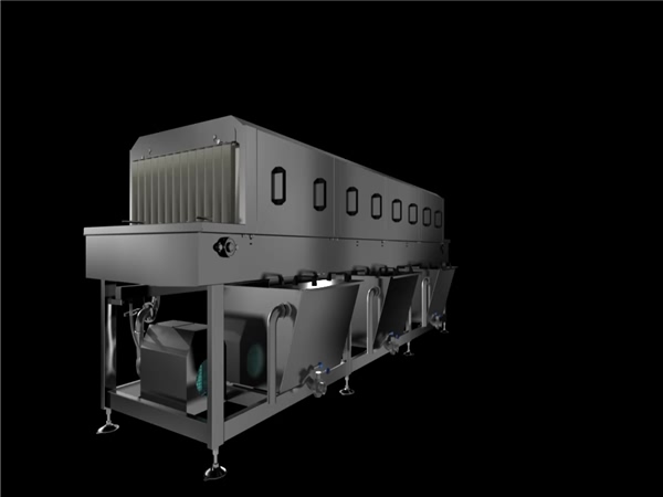 全自動(dòng)塑料筐清洗機(jī)，周轉(zhuǎn)筐清洗，周轉(zhuǎn)箱，料筐洗箱機(jī)