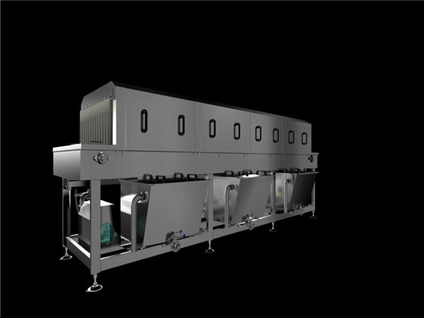 多功能洗箱機(jī)，周轉(zhuǎn)筐清洗機(jī)流水線，高壓噴淋清洗設(shè)備