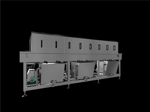 多噴頭洗筐機(jī)，洗箱機(jī)，環(huán)速制造，三段強(qiáng)勁清洗，效果更佳
