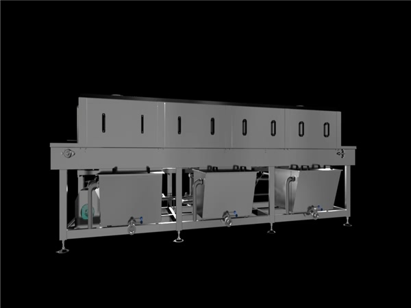 周轉(zhuǎn)筐清洗機(jī)，解決細(xì)菌殘留，降低50%能耗，提升效率80%