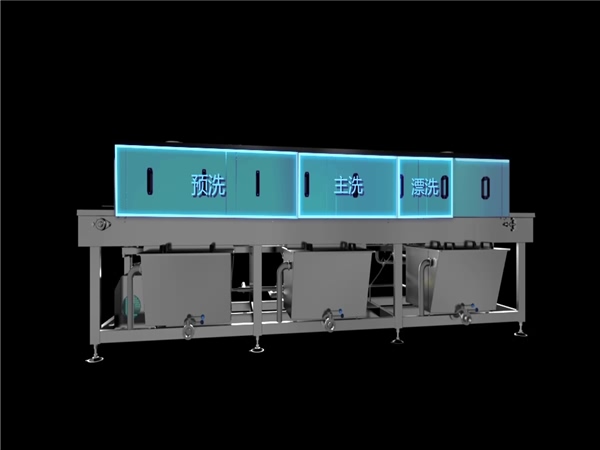 洗箱機，塑料箱，食品箱清洗機，環(huán)速預約:13589229991