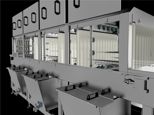 食品筐清洗機，食品托盤清洗機，周轉筐清洗機