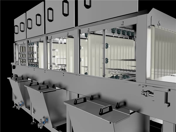 自動(dòng)洗箱機(jī)，食品周轉(zhuǎn)筐清洗機(jī)，食品箱清洗機(jī)