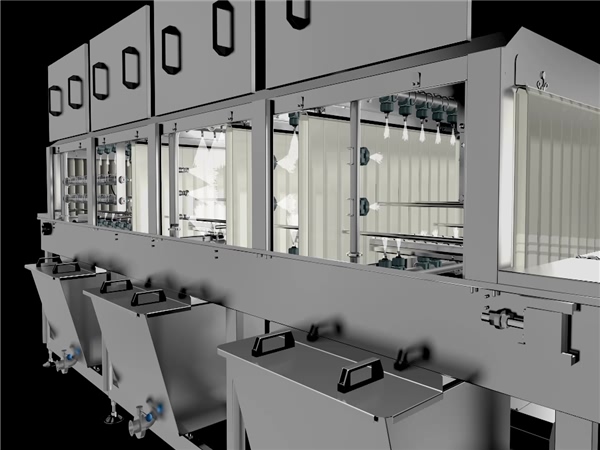 肉串速凍盤清洗機(jī)，雞蛋筐消毒清洗機(jī)，醫(yī)藥箱消毒