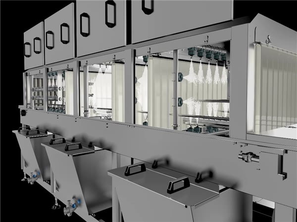 蔬菜周轉(zhuǎn)箱清洗機(jī)，水果筐子清洗機(jī)，超市周轉(zhuǎn)箱清洗機(jī)