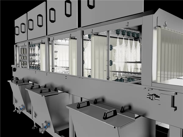 食品筐清洗機，物料筐清洗機，周轉(zhuǎn)筐清洗機，塑料筐清洗機