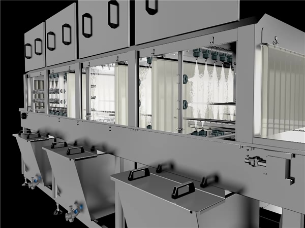 隧道式洗筐機(jī)，物料框清洗機(jī)，隧道式清洗機(jī)