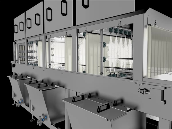 周轉(zhuǎn)箱清洗機(jī)，塑料筐清洗機(jī)生產(chǎn)廠家