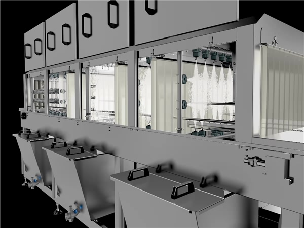 塑料筐清洗機(jī)，周轉(zhuǎn)箱清洗機(jī)，自動清洗機(jī)