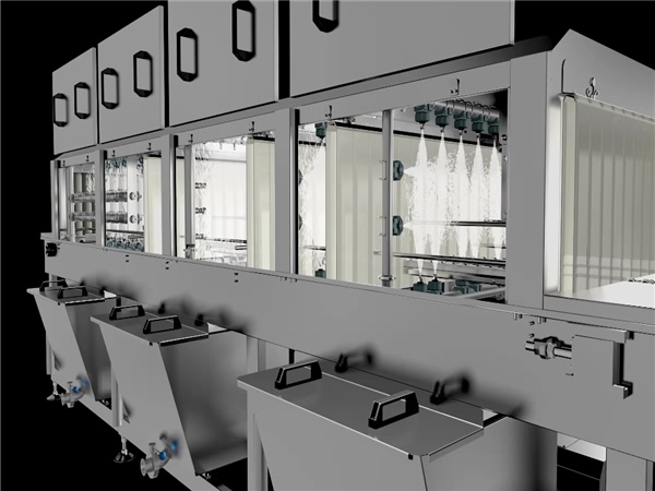 食品塑料筐清洗機(jī)，洗筐機(jī)_周轉(zhuǎn)筐清洗機(jī)