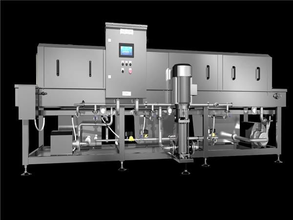 周轉(zhuǎn)箱清洗機(jī)，塑料盤(pán)筐清洗機(jī)，水果筐清洗機(jī)，帶烘干洗箱機(jī)