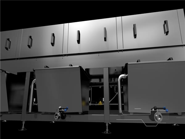 食品筐清洗機(jī)、肉制品箱子清洗機(jī)、洗筐機(jī)
