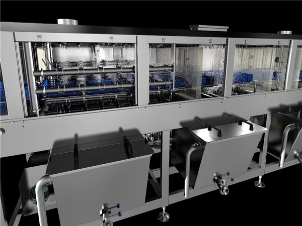 塑料筐清洗機(jī)，料筐清洗機(jī)食品筐清洗機(jī)，放心機(jī)械廠家銷售