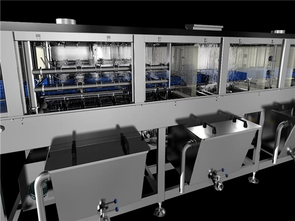 塑料筐清洗機(jī)，料筐清洗機(jī)食品筐清洗機(jī)，放心機(jī)械廠家銷售