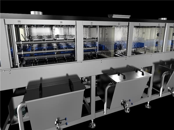 塑料筐清洗設(shè)備，塑料筐食品筐清洗機(jī)，周轉(zhuǎn)筐清洗價(jià)格