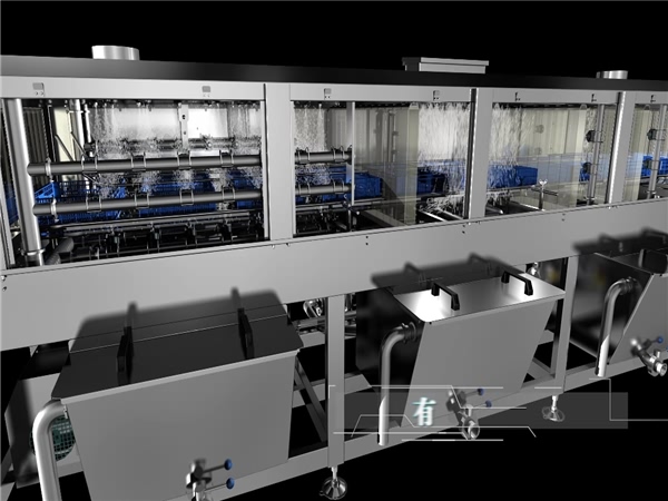 大型洗筐機(jī)，塑料筐清洗機(jī)，周轉(zhuǎn)箱清洗機(jī)，