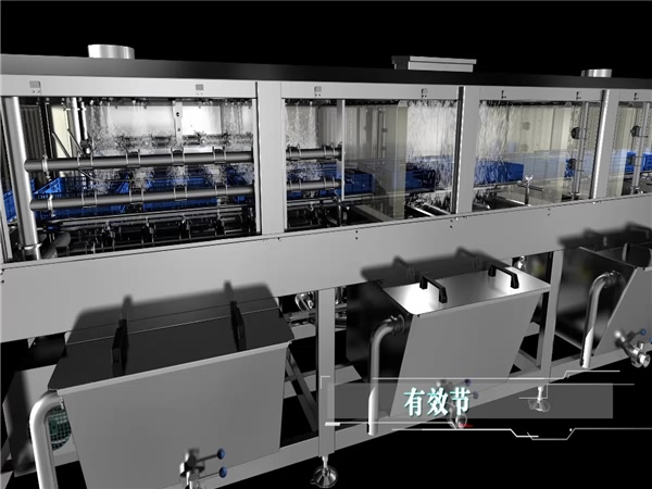 全自動洗框機(jī)銷售，周轉(zhuǎn)箱清洗機(jī)，食品專用消毒洗筐機(jī)