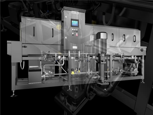 塑料筐清洗機(jī)械，可調(diào)高壓水清洗設(shè)備，周轉(zhuǎn)箱清洗機(jī)