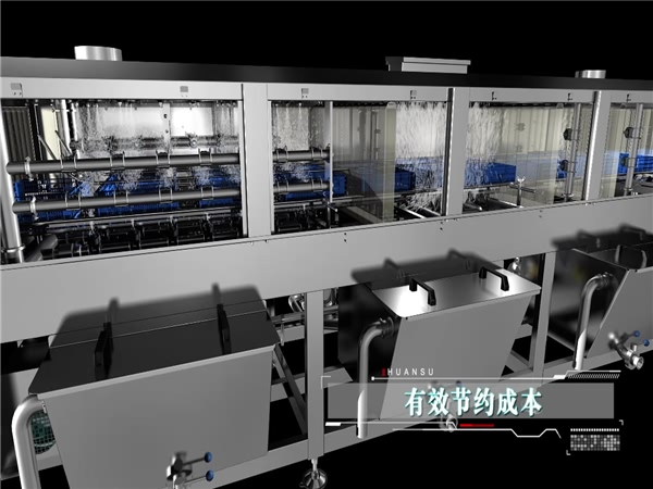 周轉(zhuǎn)箱清洗機(jī)，塑料盤筐清洗機(jī)，水果筐清洗機(jī)，價(jià)格采購(gòu)