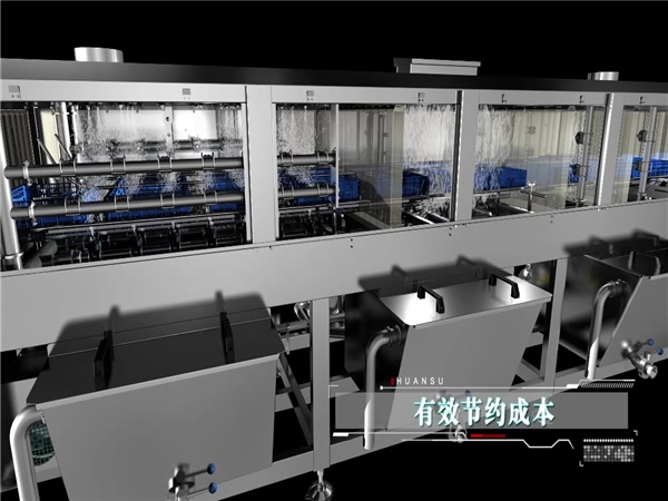 洗筐機，塑料筐清洗機，周轉(zhuǎn)箱清洗機高壓噴淋清洗機