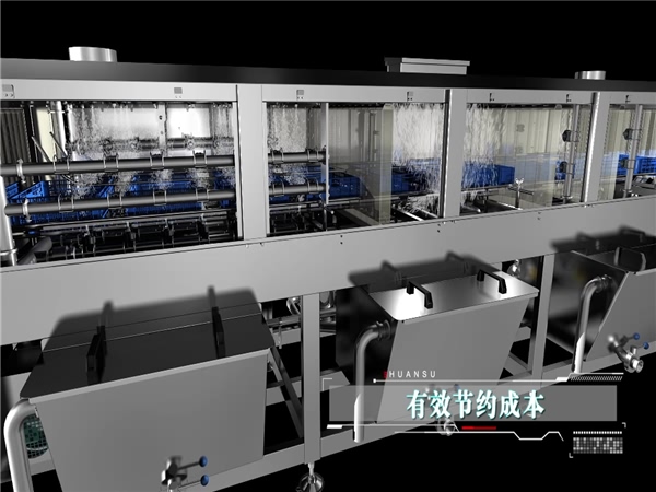 周轉(zhuǎn)箱清洗機(jī)，塑料盤子清洗機(jī)，醫(yī)藥箱清洗機(jī)，烘干式洗箱機(jī)報(bào)價(jià)