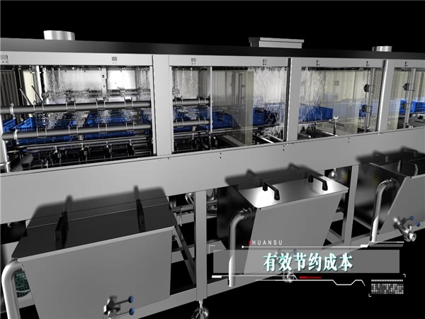 周轉(zhuǎn)箱清洗機(jī)，塑料盤子清洗機(jī)，醫(yī)藥箱清洗機(jī)，烘干式洗箱機(jī)報(bào)價(jià)