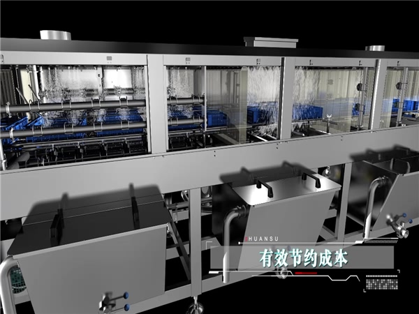 供應(yīng)洗筐機(jī)，周轉(zhuǎn)箱清洗機(jī)，全自動洗框設(shè)備，環(huán)速洗筐機(jī)價格