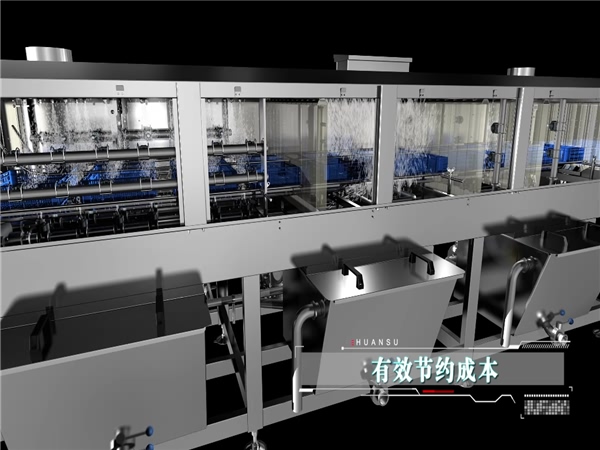 供應(yīng)洗箱機(jī)，周轉(zhuǎn)箱清洗機(jī)，飯盒洗筐機(jī)，塑料盒清洗風(fēng)干流水線