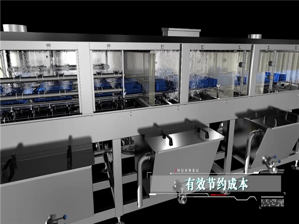 周轉(zhuǎn)箱清洗機(jī)，塑料盤清洗機(jī)，高壓噴淋洗筐機(jī)
