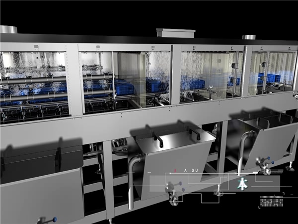 周轉(zhuǎn)箱清洗機(jī)，廠家直供，周轉(zhuǎn)箱清洗機(jī)，價(jià)格合理
