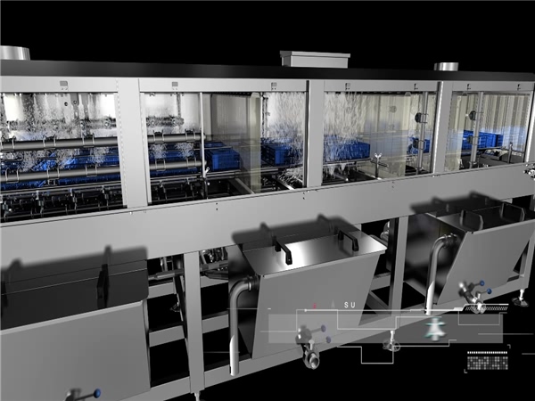 周轉(zhuǎn)箱清洗機(jī)，廠家直供，周轉(zhuǎn)箱清洗機(jī)，價(jià)格合理